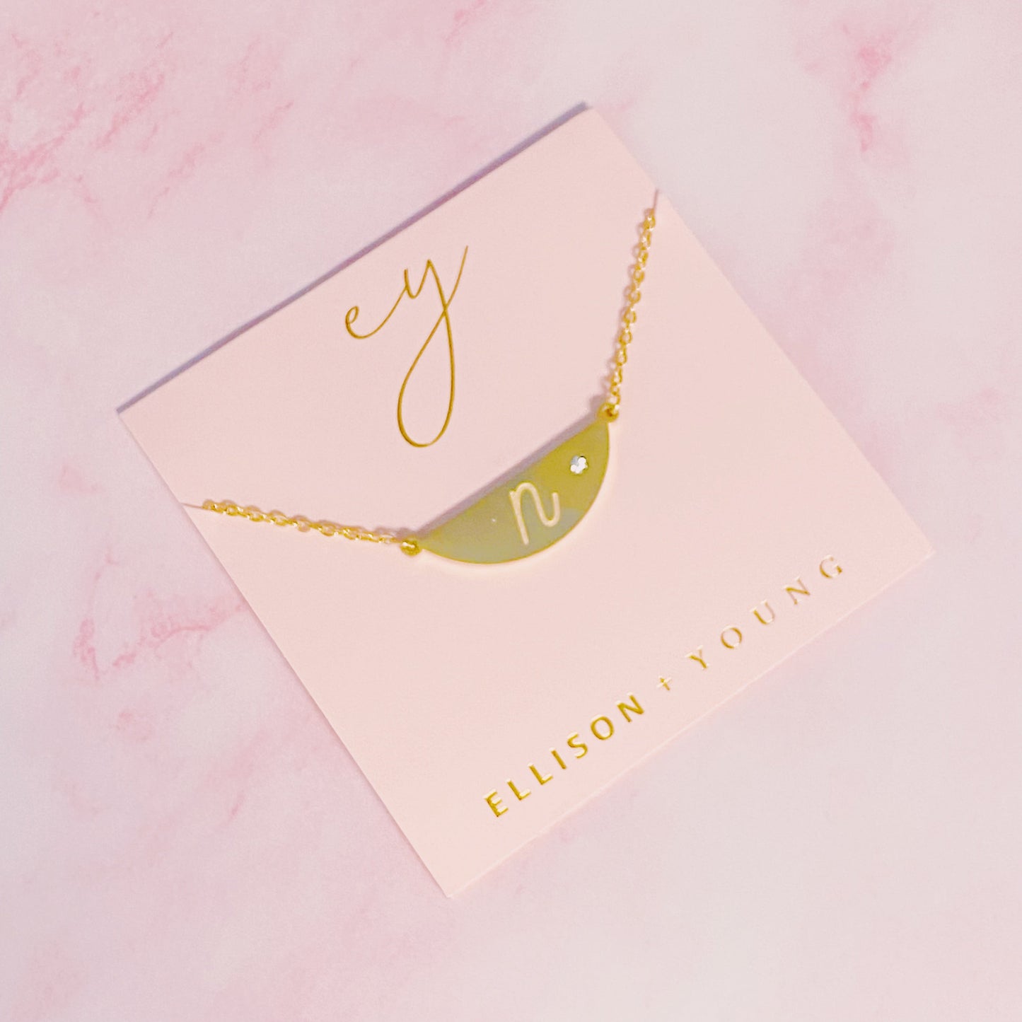 Hamilton Sphere Initial Necklace by Ellisonyoung.com