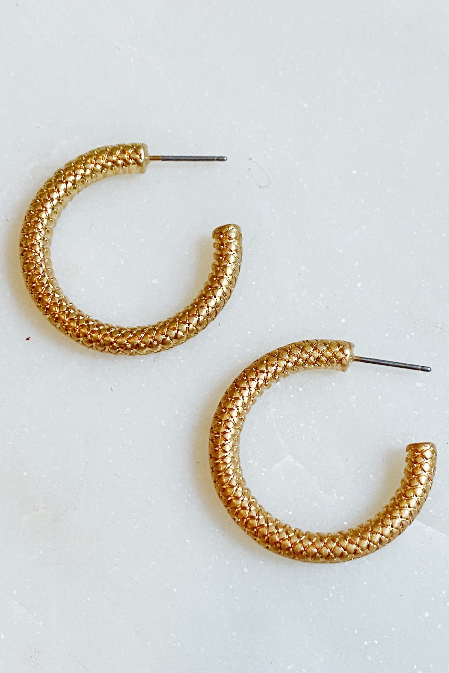 Textured Hoop Earrings by Ellisonyoung.com