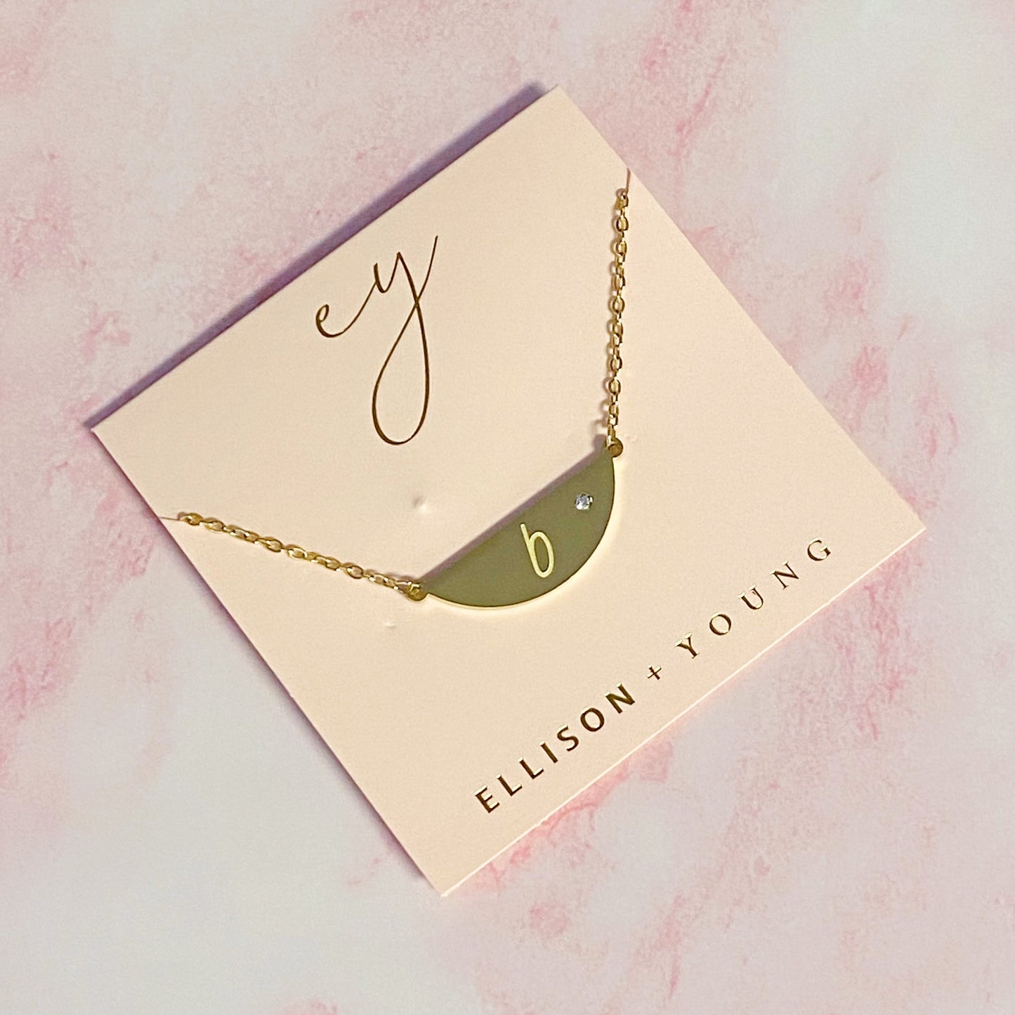Hamilton Sphere Initial Necklace by Ellisonyoung.com