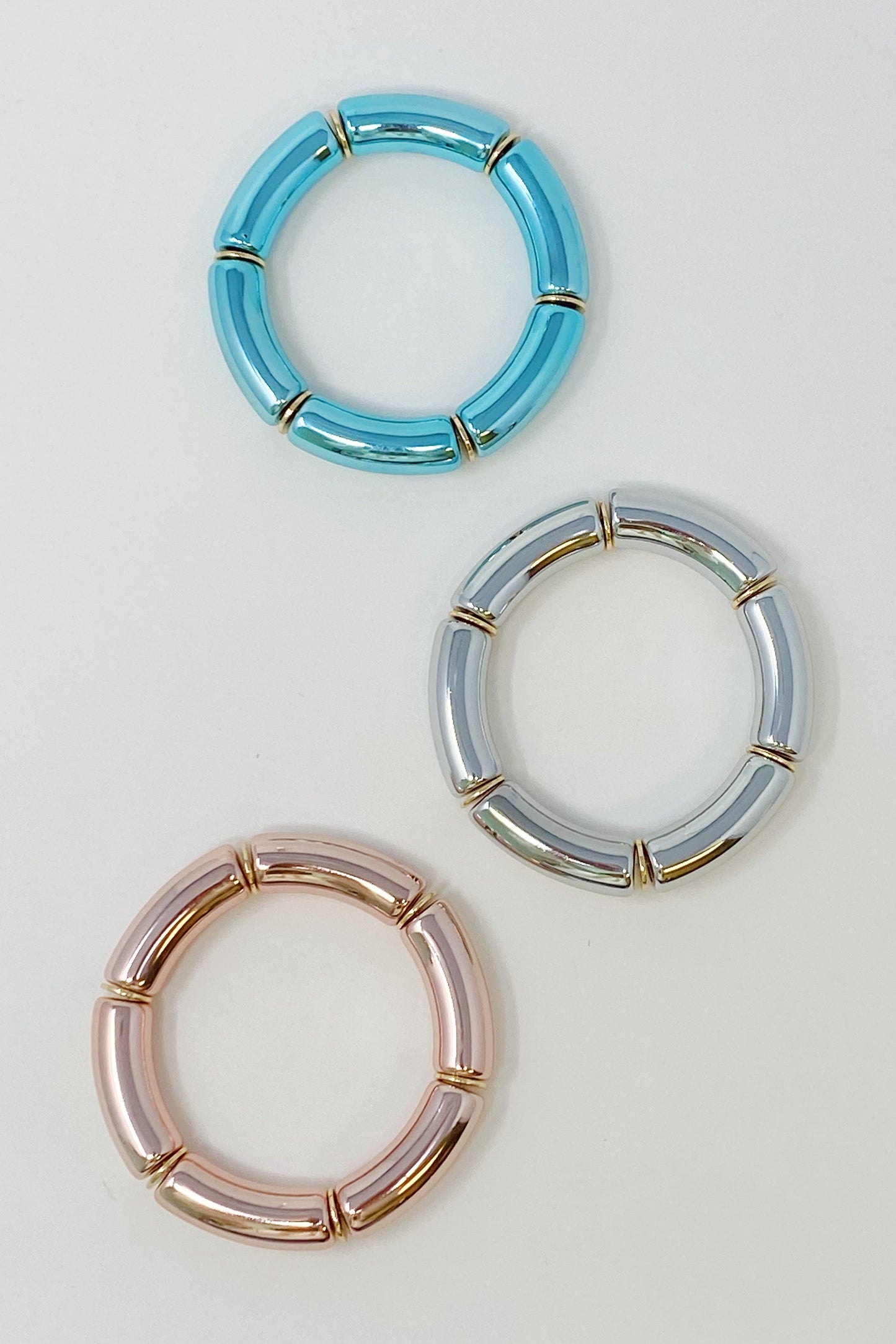 Colored Tube Stretch Bracelet by Ellisonyoung.com