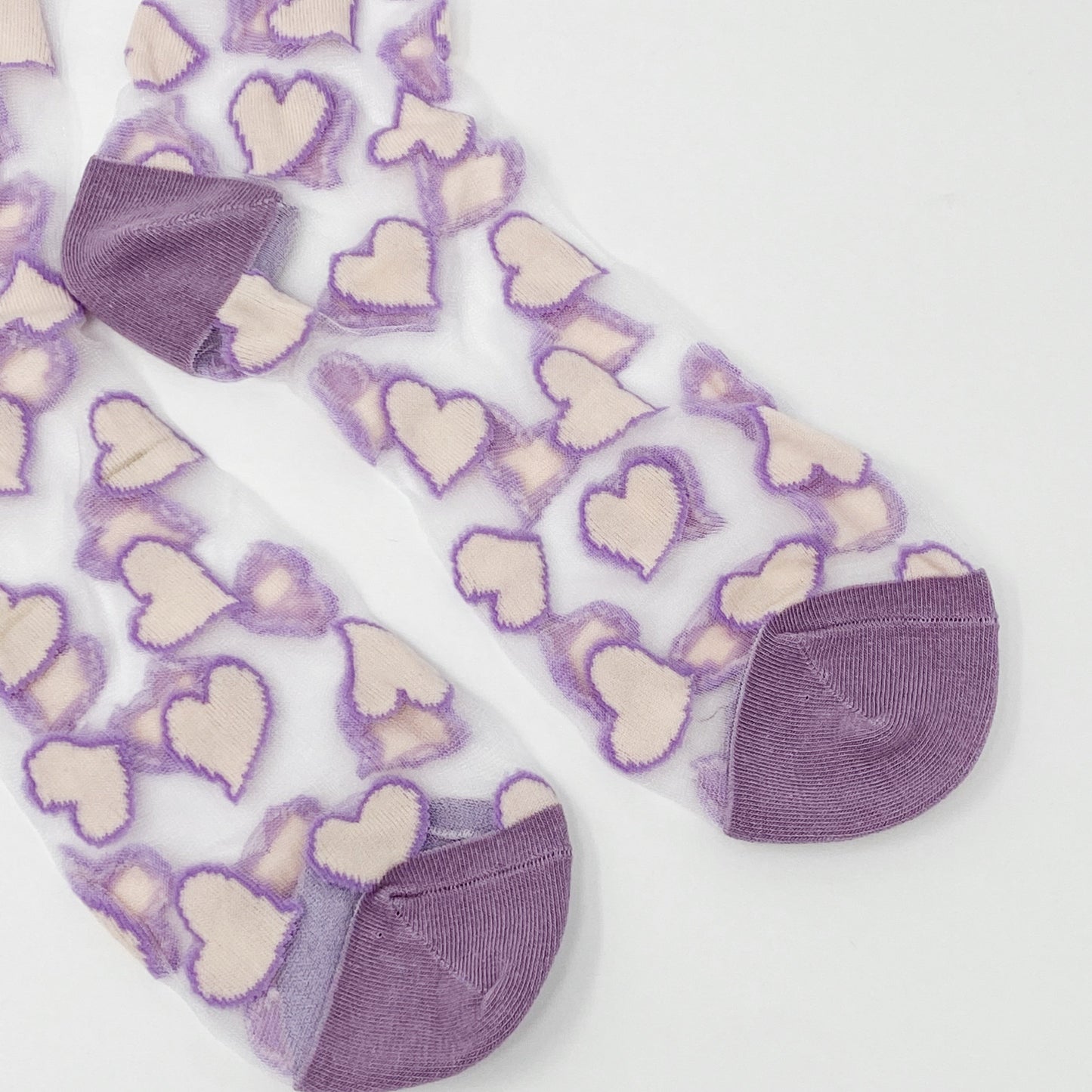 Heartful Love Sheer Socks by Ellisonyoung.com