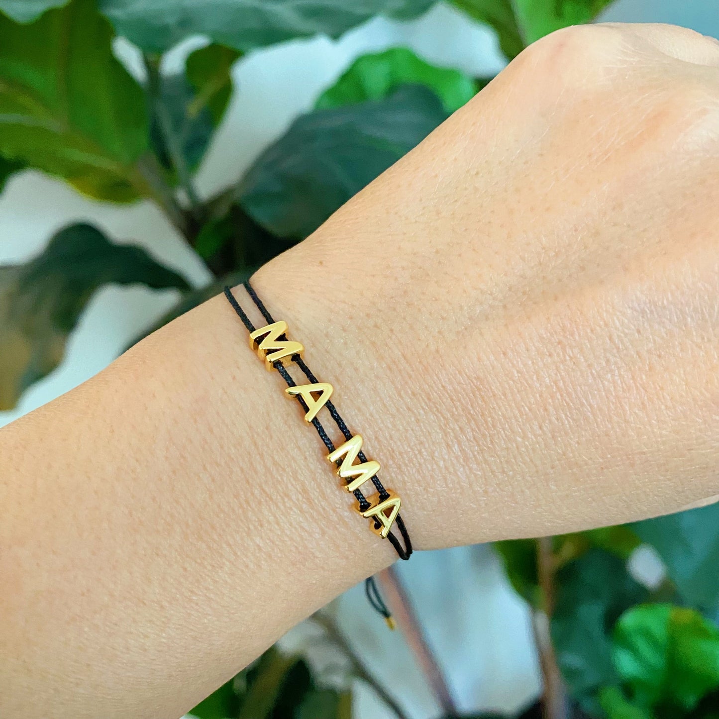 Satin Thread Mama Bracelet by Ellisonyoung.com