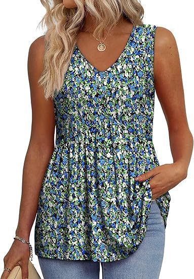 Women's Elegant Sleeveless V-neck Elegant Ruffle Top