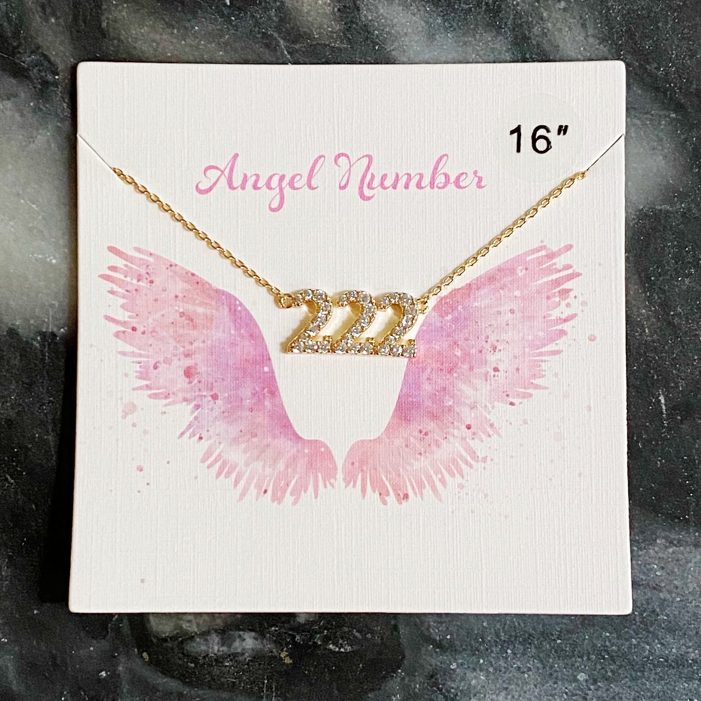Dainty Angel Number Necklace by Ellisonyoung.com