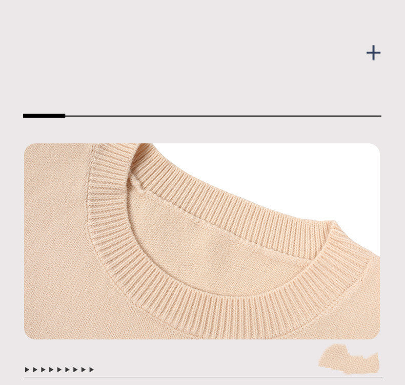 Women's Knitwear Buttons Contrast Striped Sweater