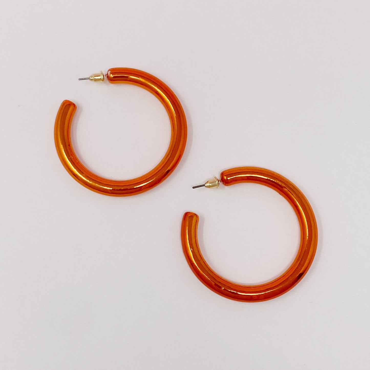 Colored Tube Hoop Earrings by Ellisonyoung.com