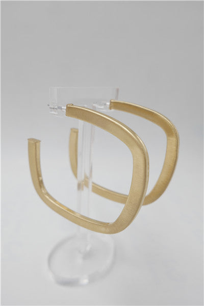 Overall Luxe Square Hoop Earrings by Ellisonyoung.com