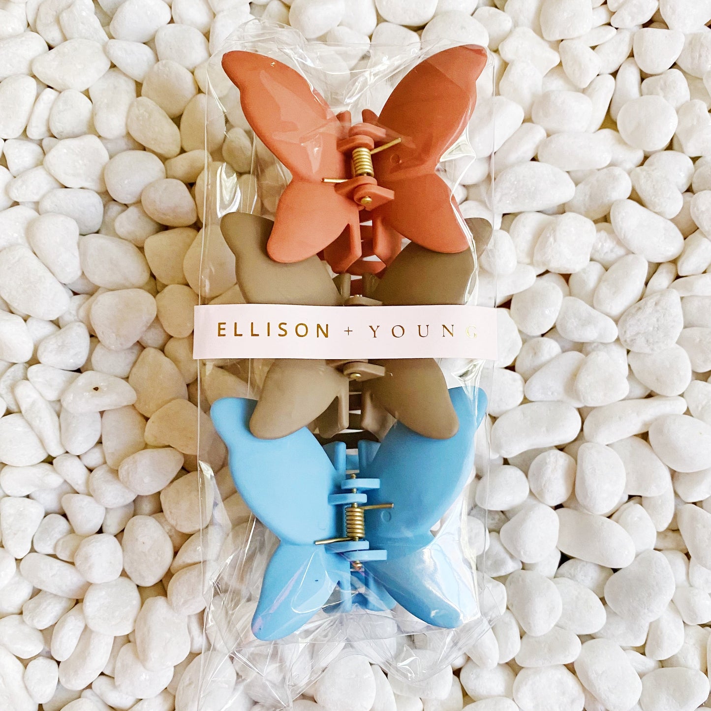 Trio of Butterflies Hair Claw Set by Ellisonyoung.com