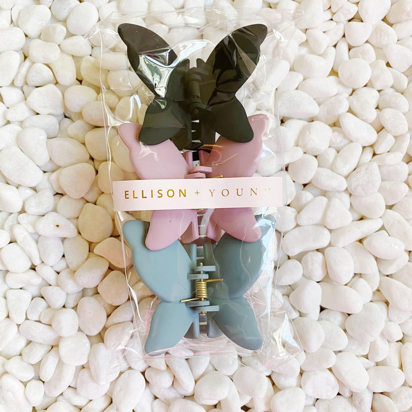 Trio of Butterflies Hair Claw Set by Ellisonyoung.com