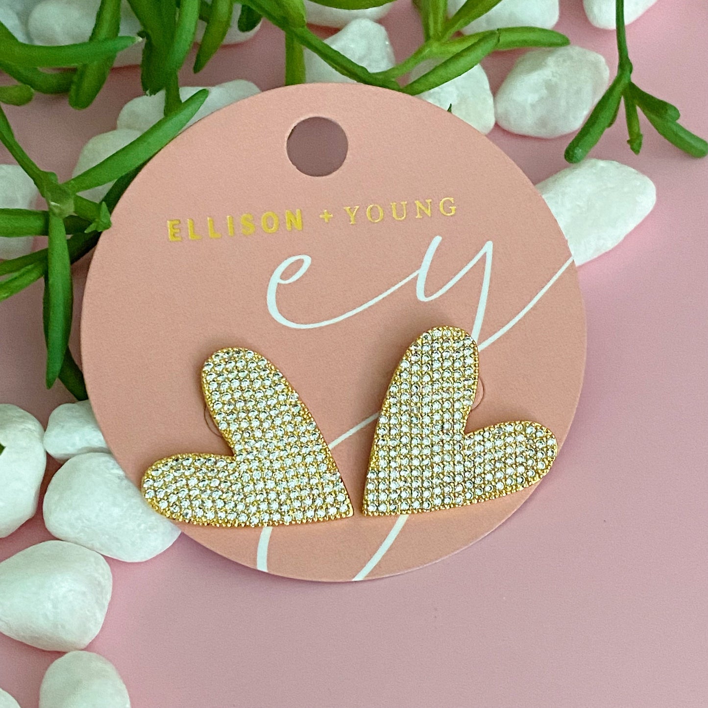 Lara Land Heart Earrings by Ellisonyoung.com