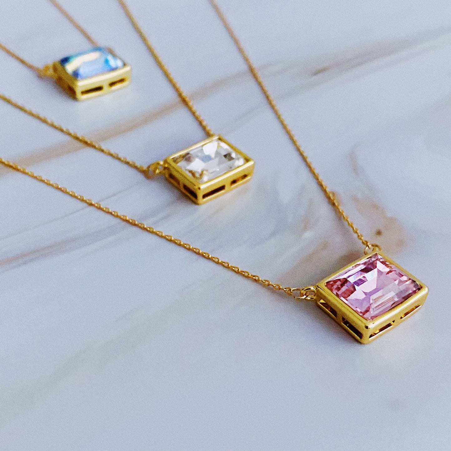 Sweet Square Pendant Necklace by Ellisonyoung.com