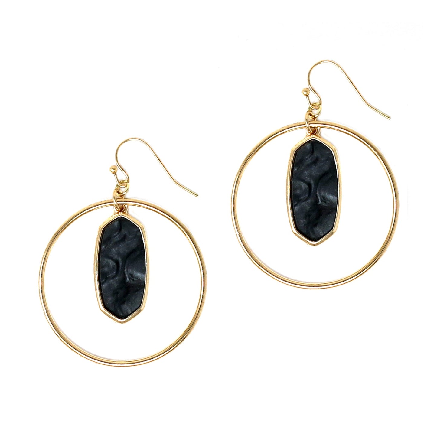Kenzie Circle Drop Earrings by Ellisonyoung.com