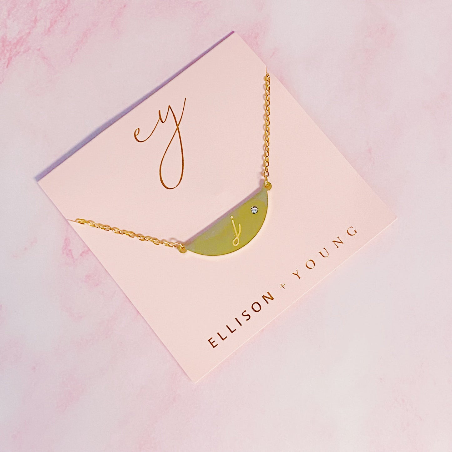 Hamilton Sphere Initial Necklace by Ellisonyoung.com
