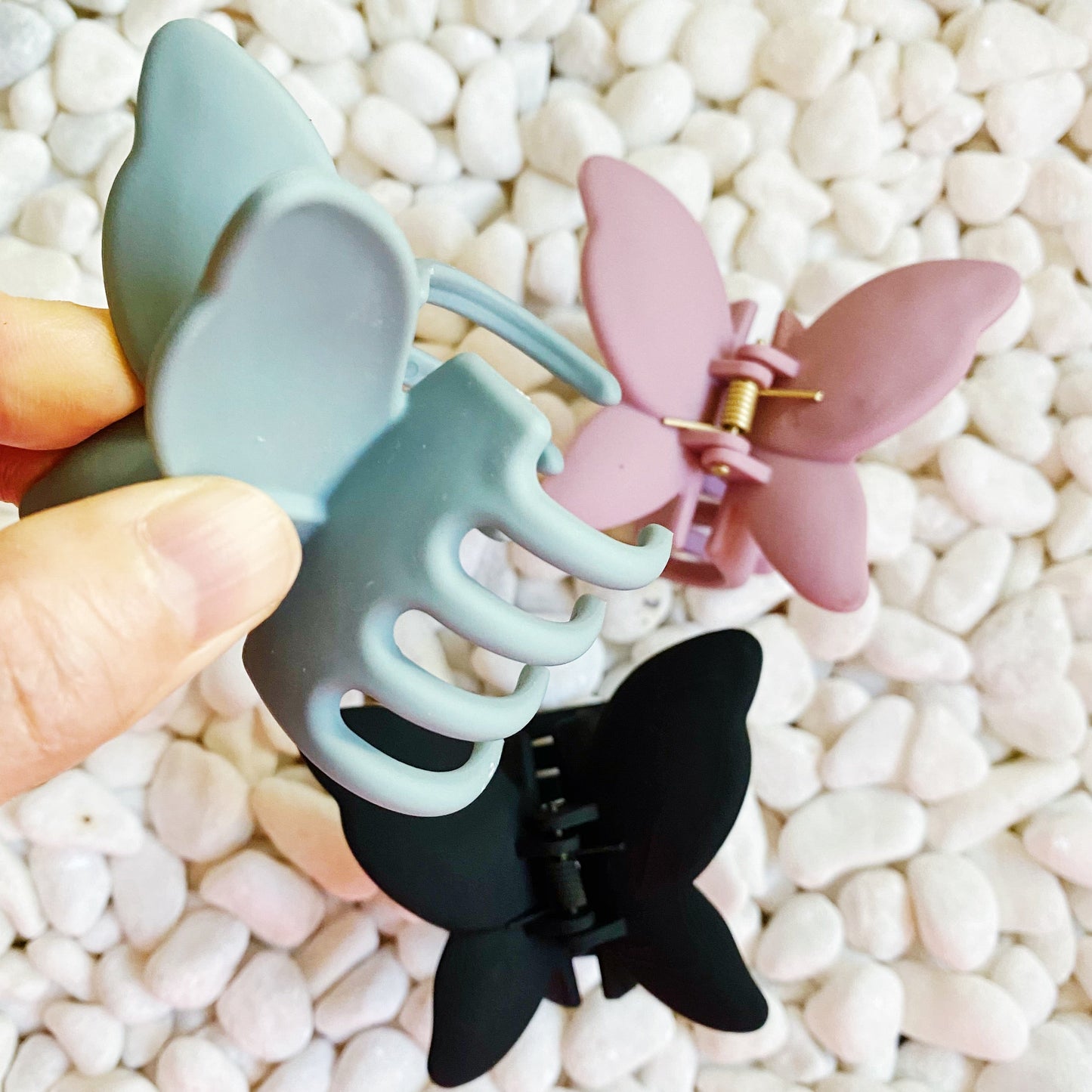 Trio of Butterflies Hair Claw Set by Ellisonyoung.com