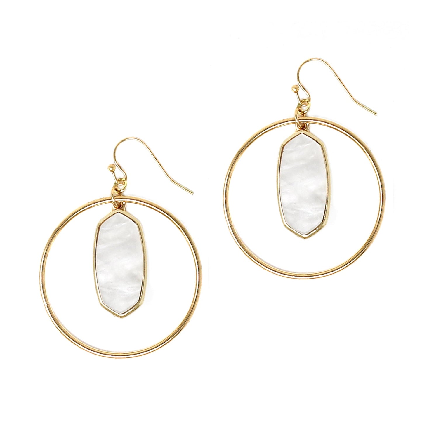 Kenzie Circle Drop Earrings by Ellisonyoung.com