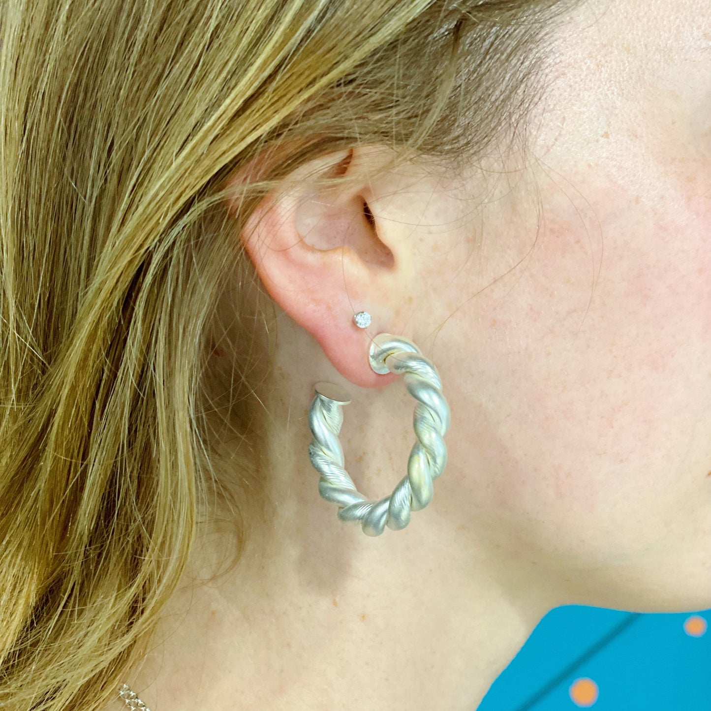 Riley Braided Hoop Earrings by Ellisonyoung.com