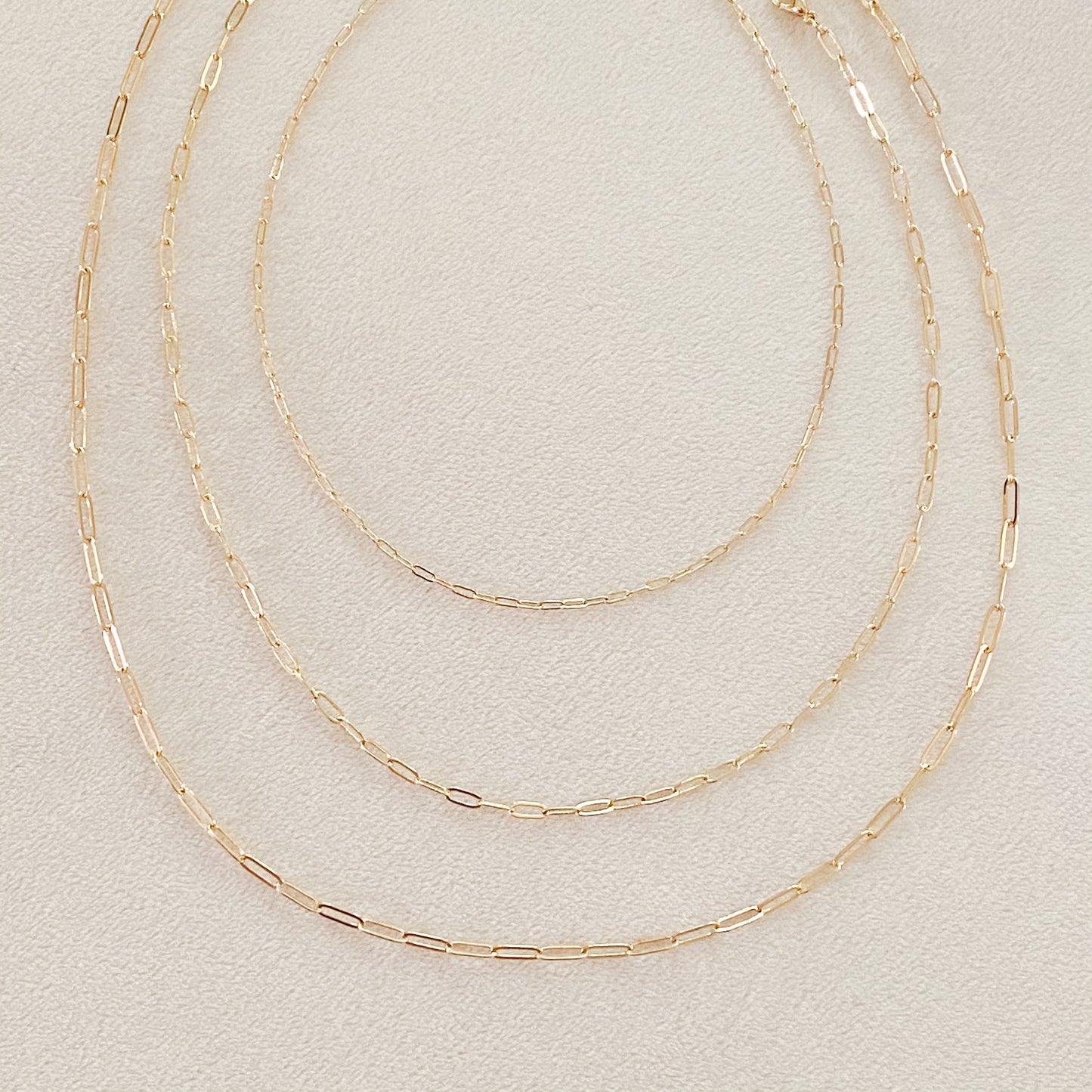 Triple The Fun Chain Link Necklace by Ellisonyoung.com