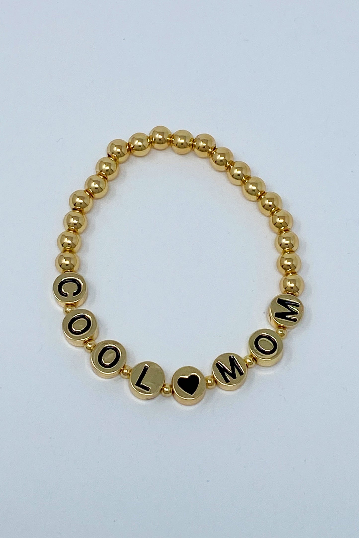 Cool Mom Gold Bead Bracelet by Ellisonyoung.com