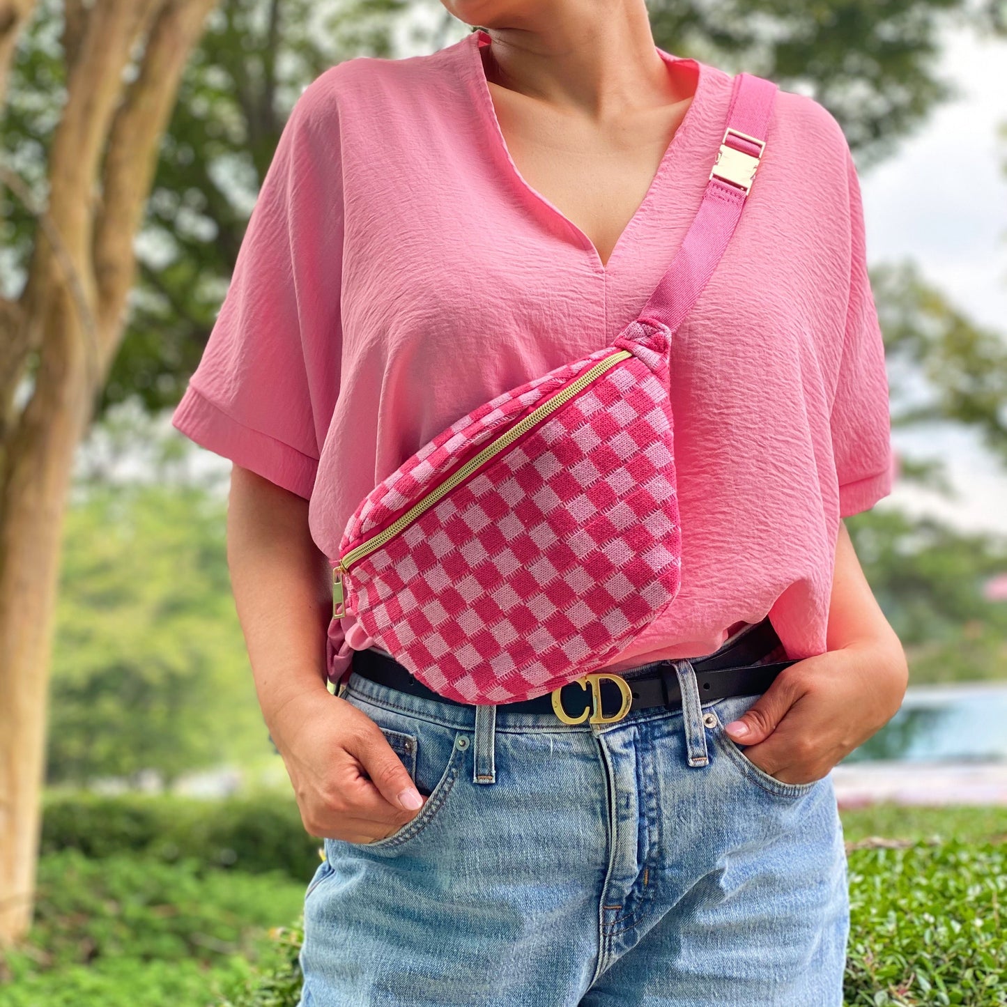 Check Yourself Belt Sling Bag by Ellisonyoung.com