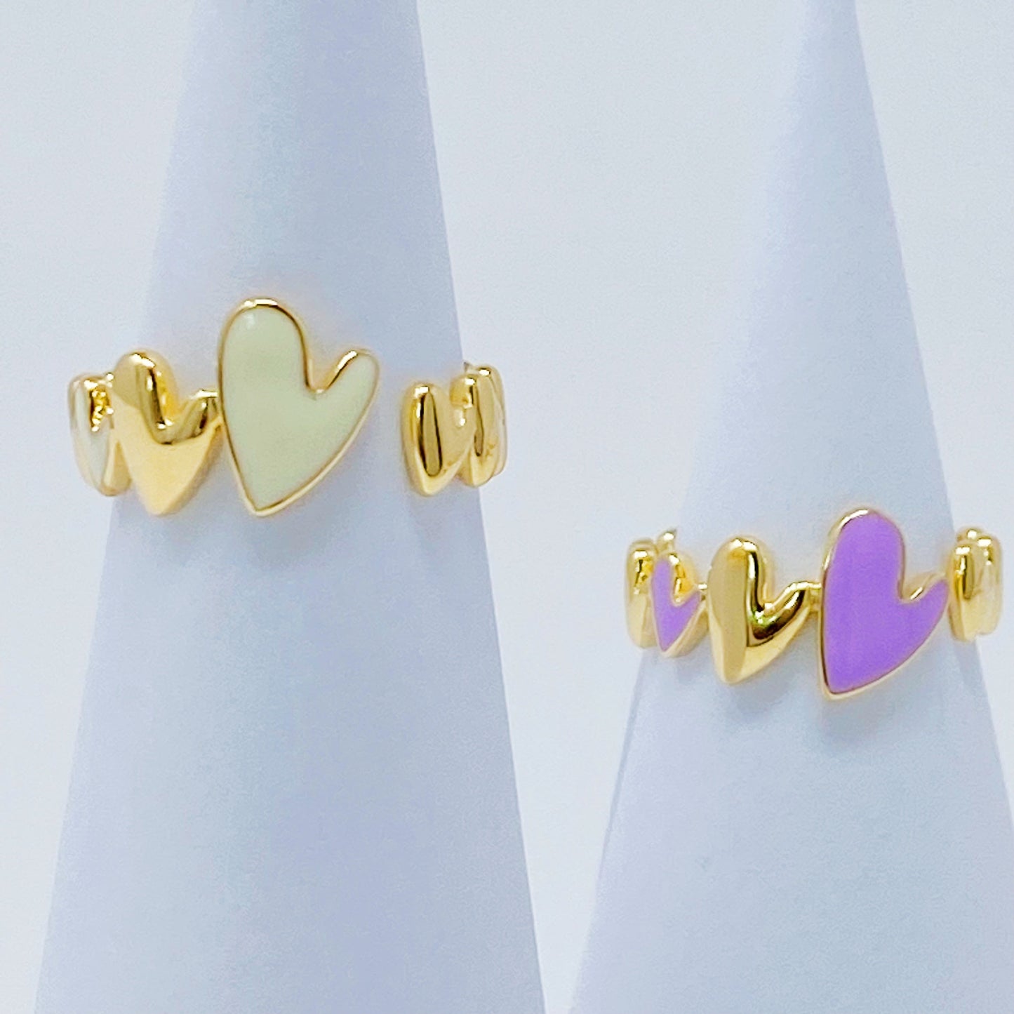 Soft Heart Open Ring by Ellisonyoung.com
