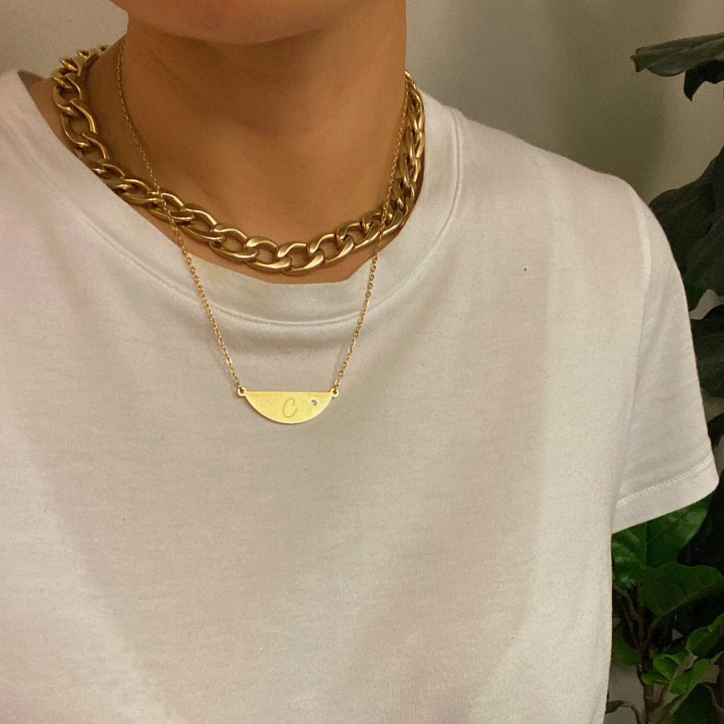 Hamilton Sphere Initial Necklace by Ellisonyoung.com