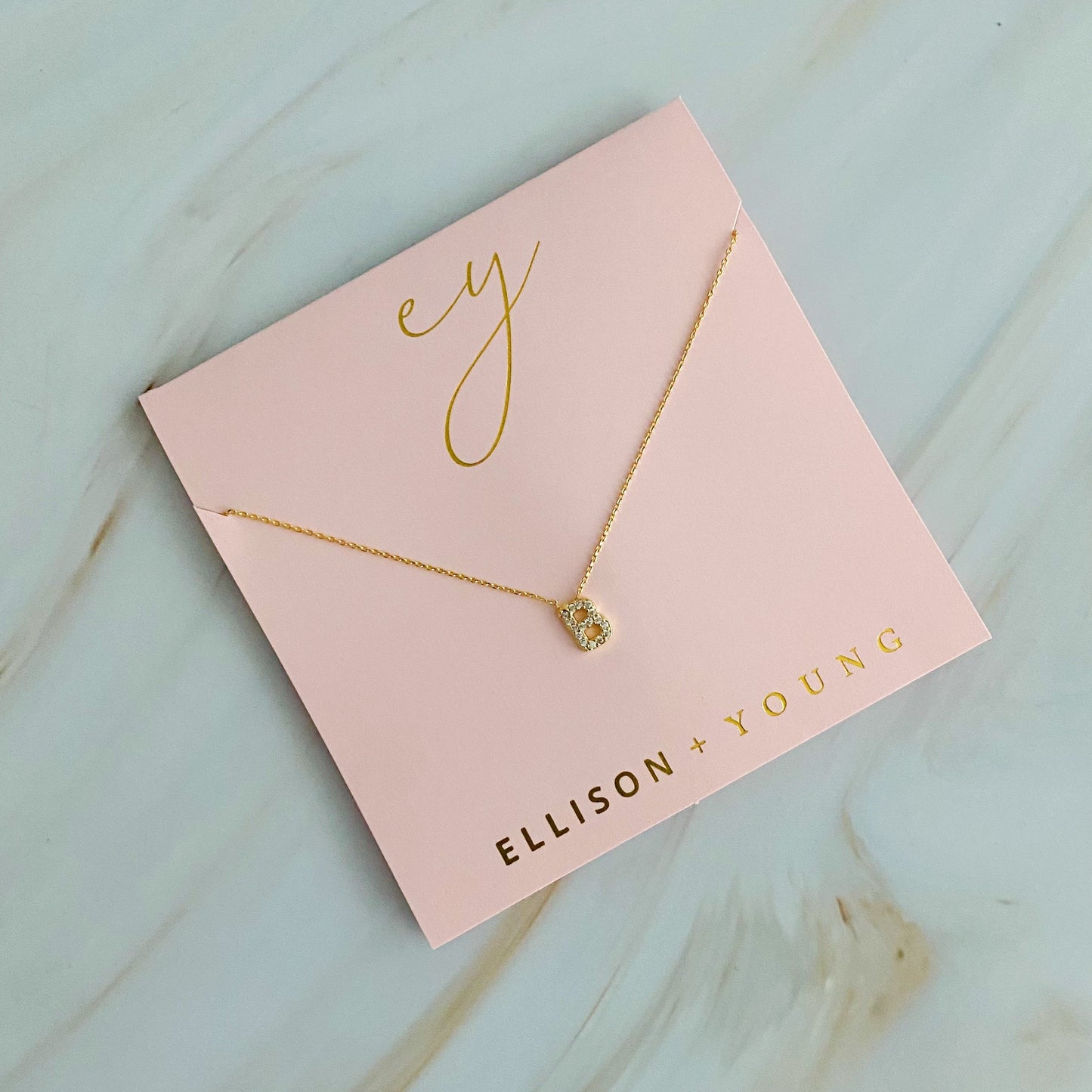 Understated Beauty Initial Necklace by Ellisonyoung.com