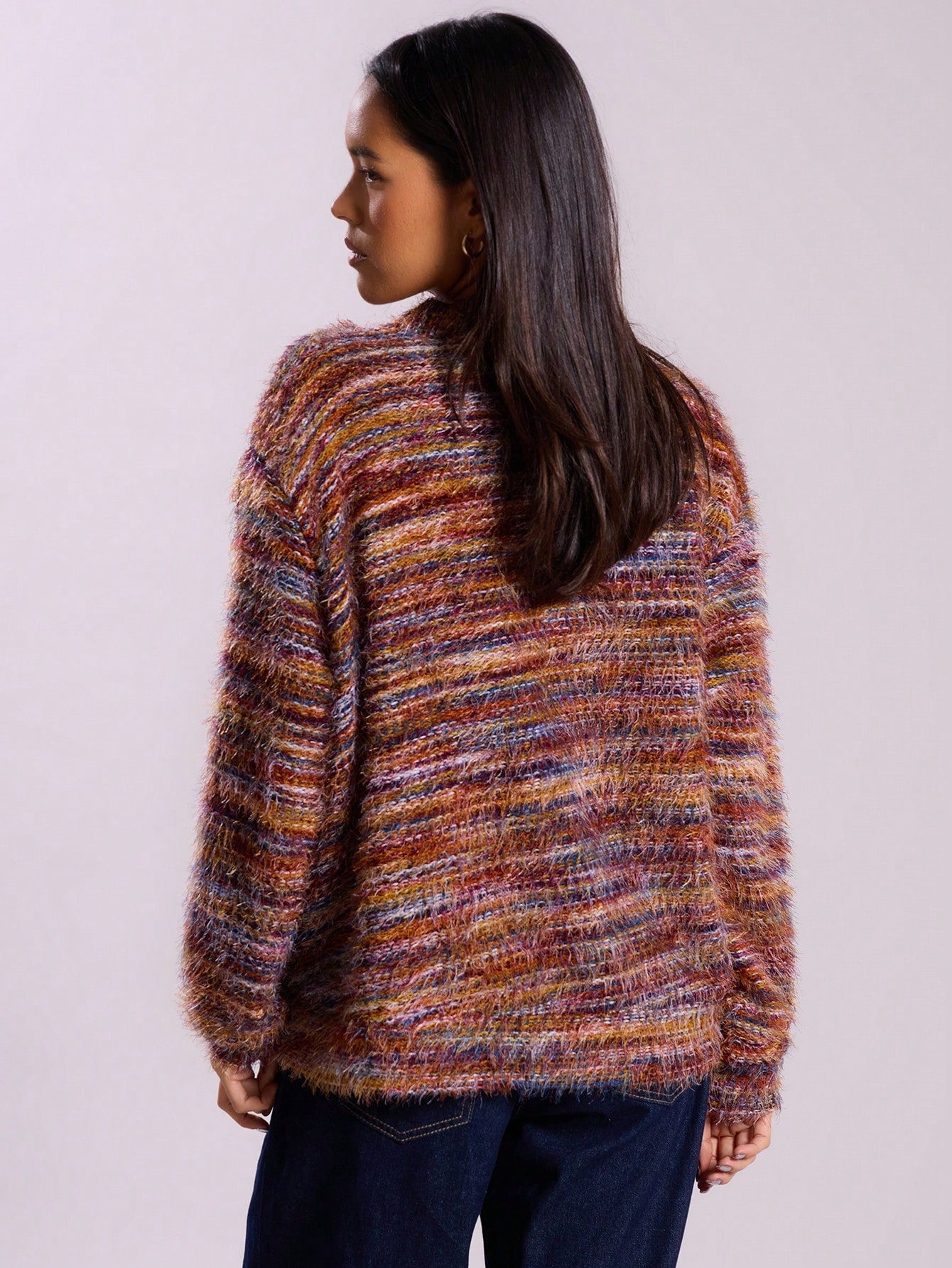 Long Sleeved Knitted Sweater For Women