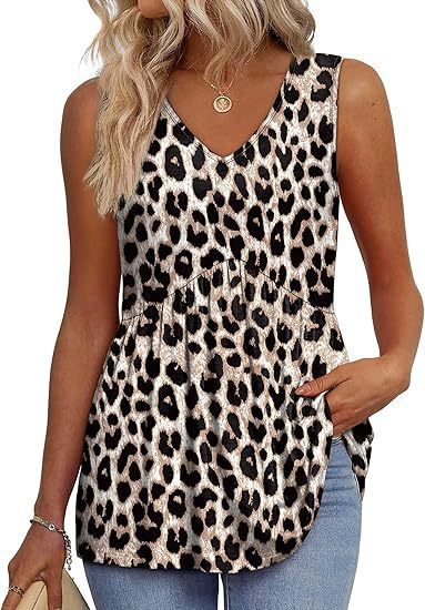 Women's Elegant Sleeveless V-neck Elegant Ruffle Top