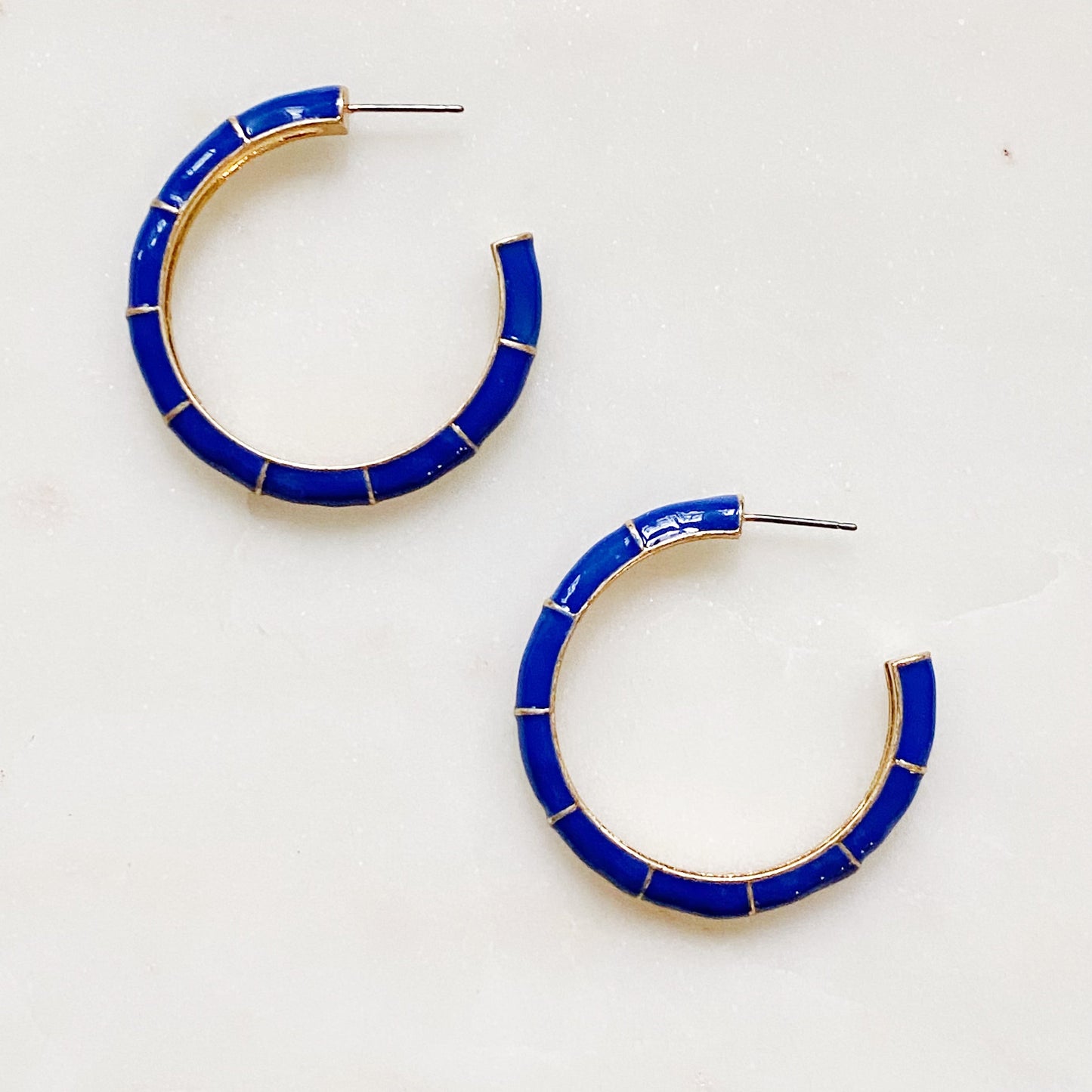 Candy Drop Colored Hoop Earrings by Ellisonyoung.com