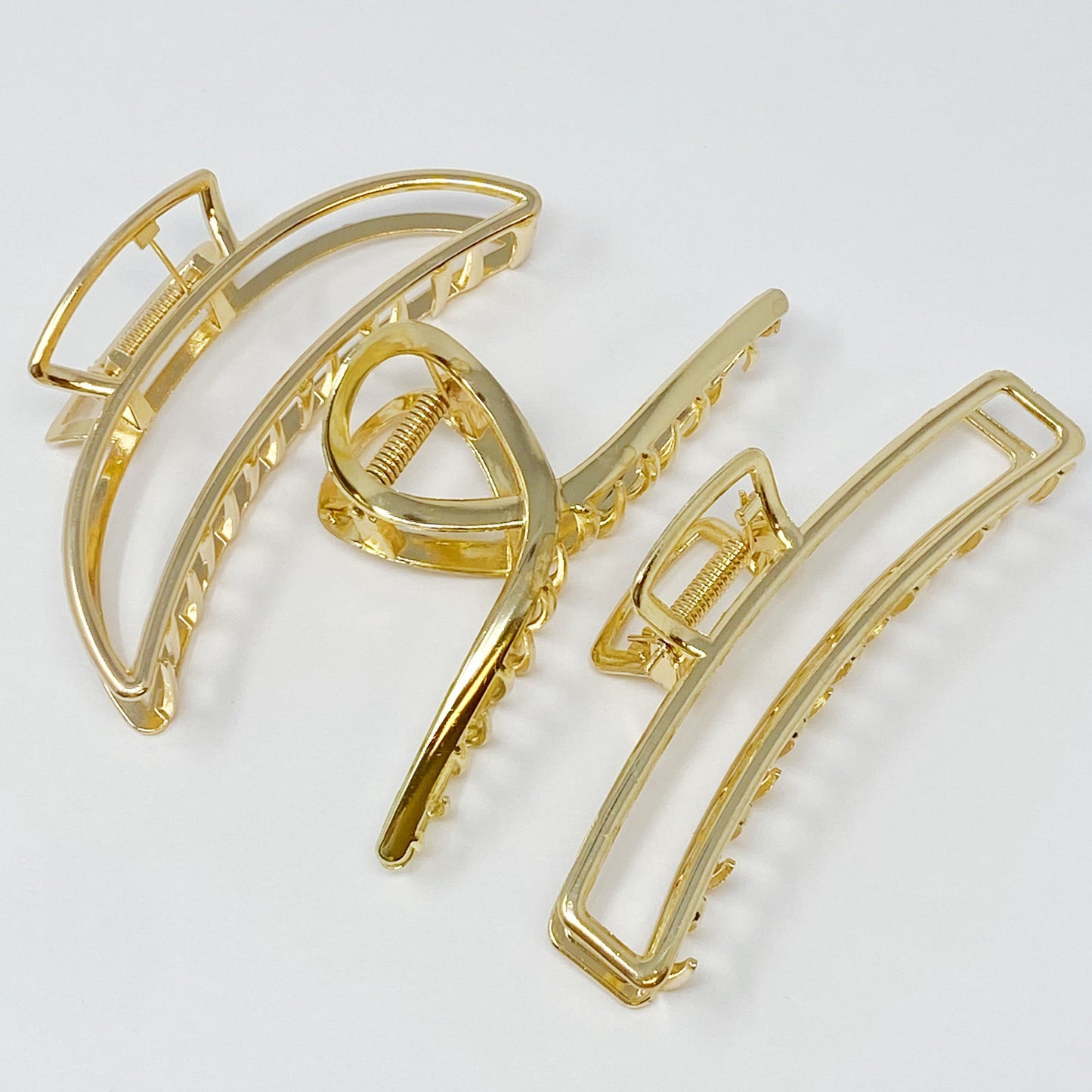 Gold Mine Hair Claw Set Of 3 by Ellisonyoung.com