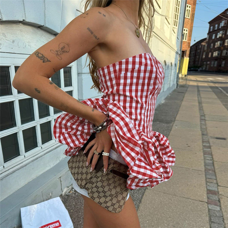 Off-the-shoulder Dress Swing Top For Women