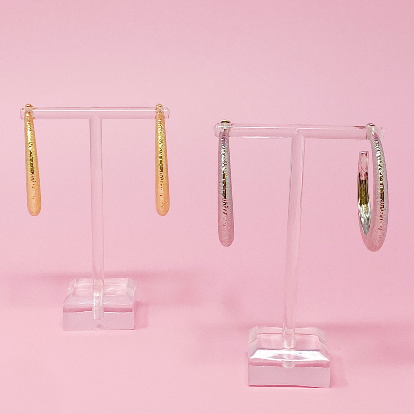 Textured Daily Hoop Earrings by Ellisonyoung.com