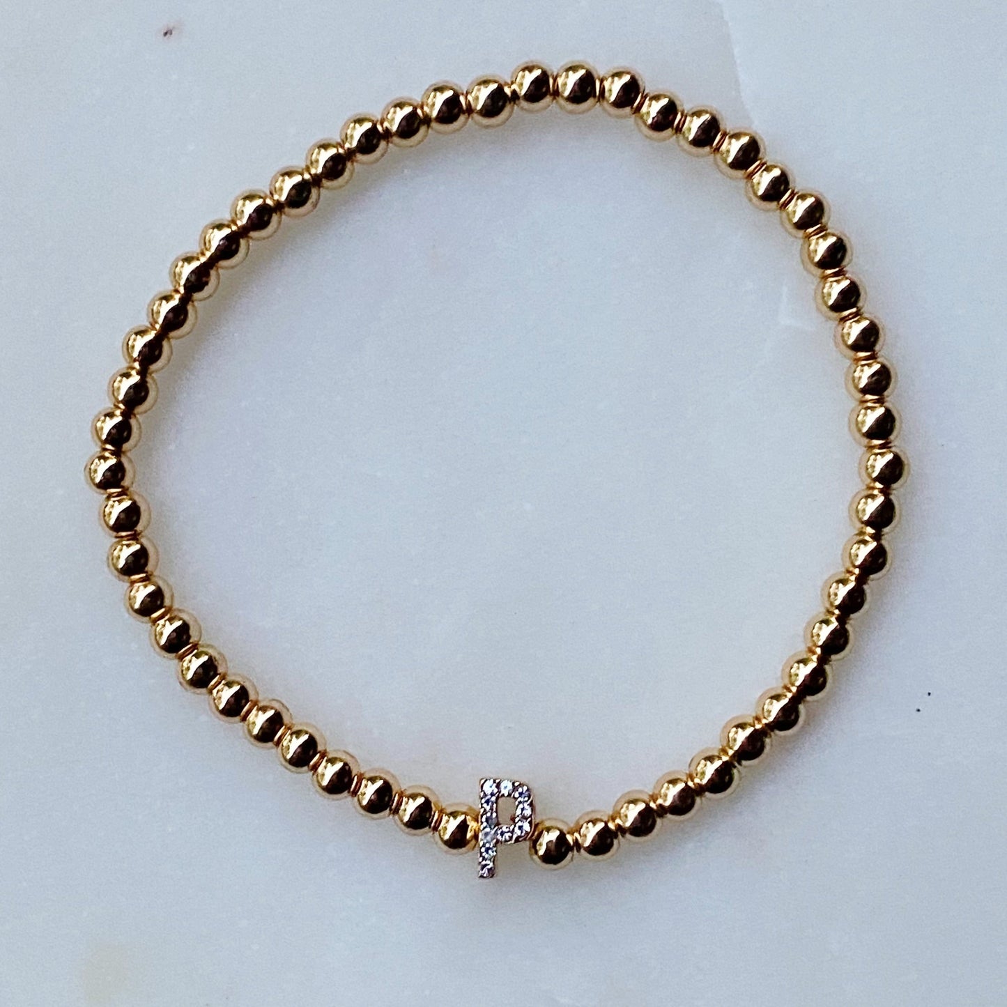 Darcy Initial Bracelet by Ellisonyoung.com