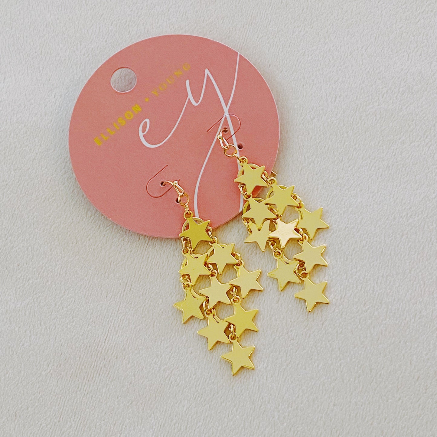 Nine Stars Lined Chandelier Earring by Ellisonyoung.com