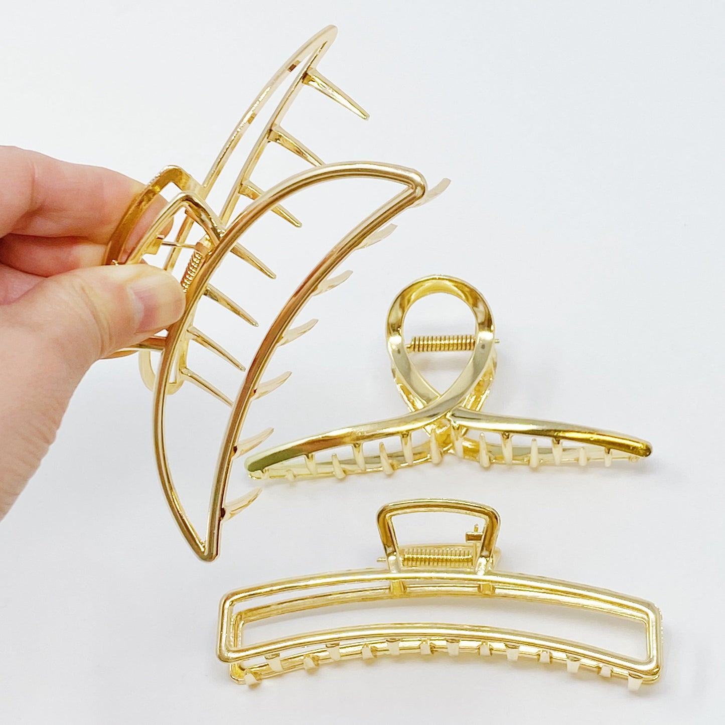Gold Mine Hair Claw Set Of 3 by Ellisonyoung.com