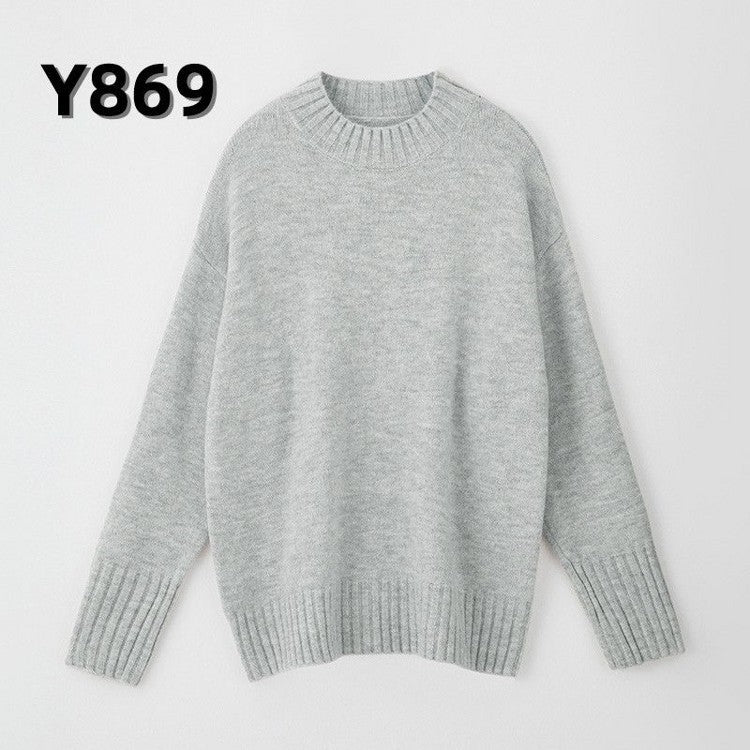 Women Knitted Turtleneck Sweater Pullover Jumper Batwing Top