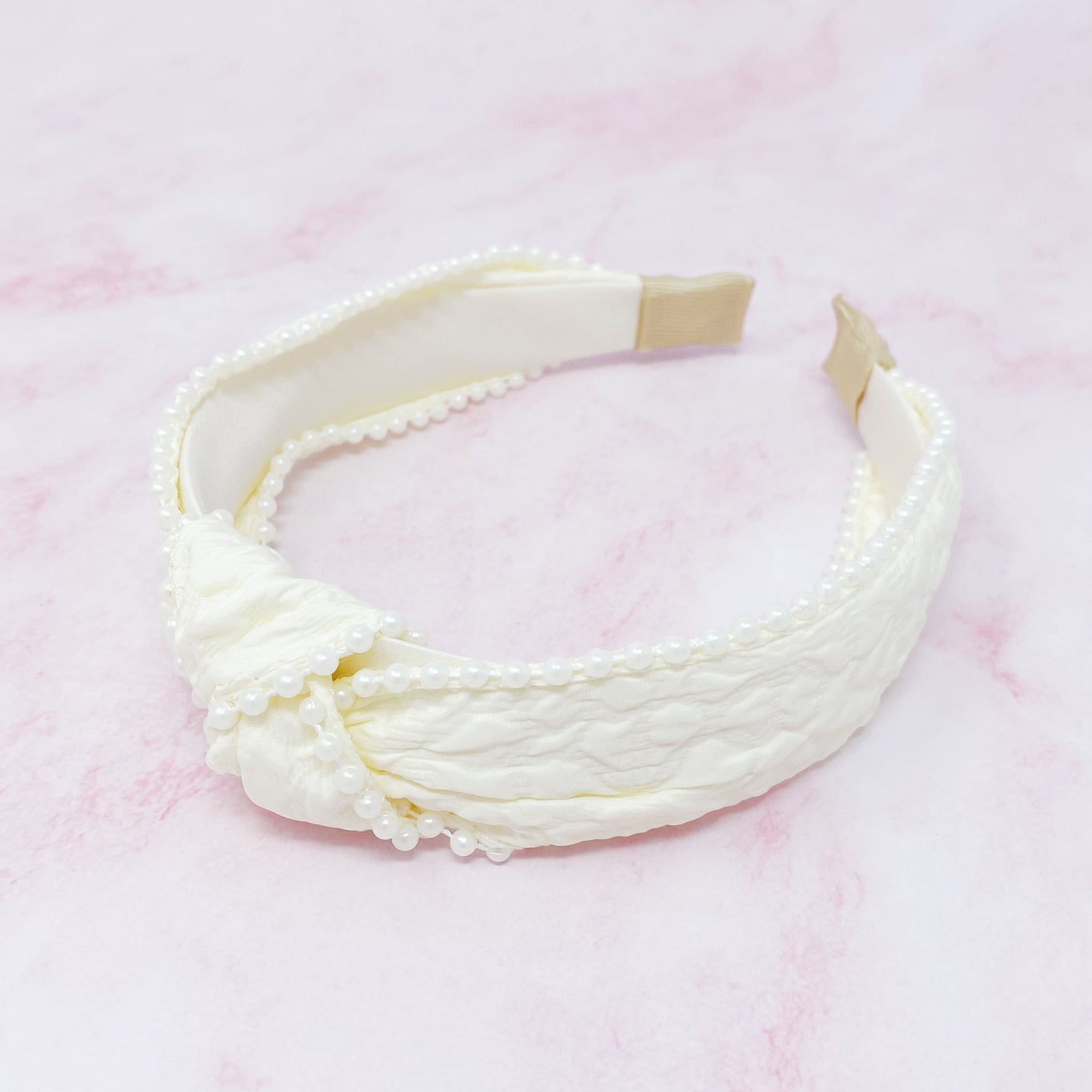 Elegant Knot Pearl Embellished Headband by Ellisonyoung.com
