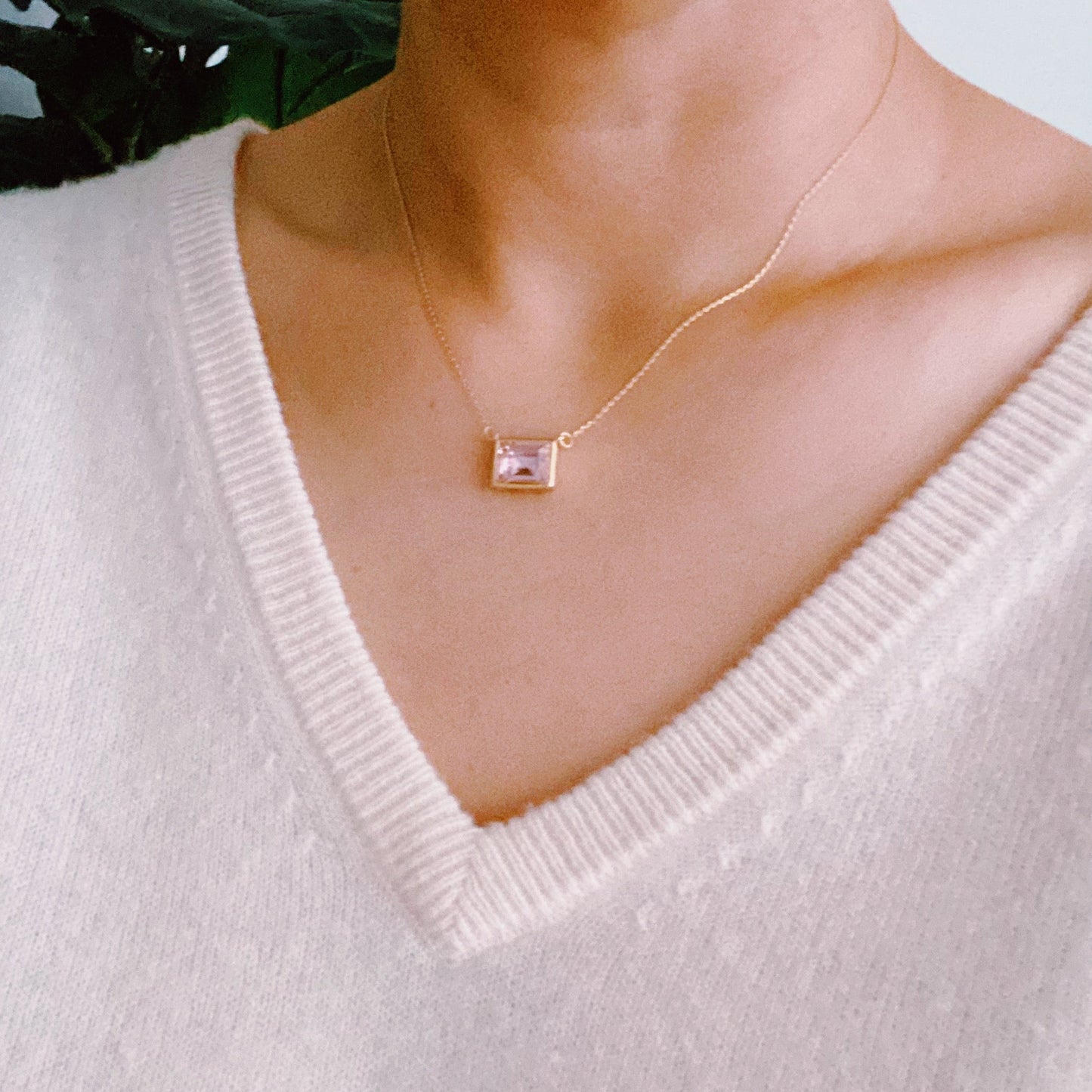 Sweet Square Pendant Necklace by Ellisonyoung.com