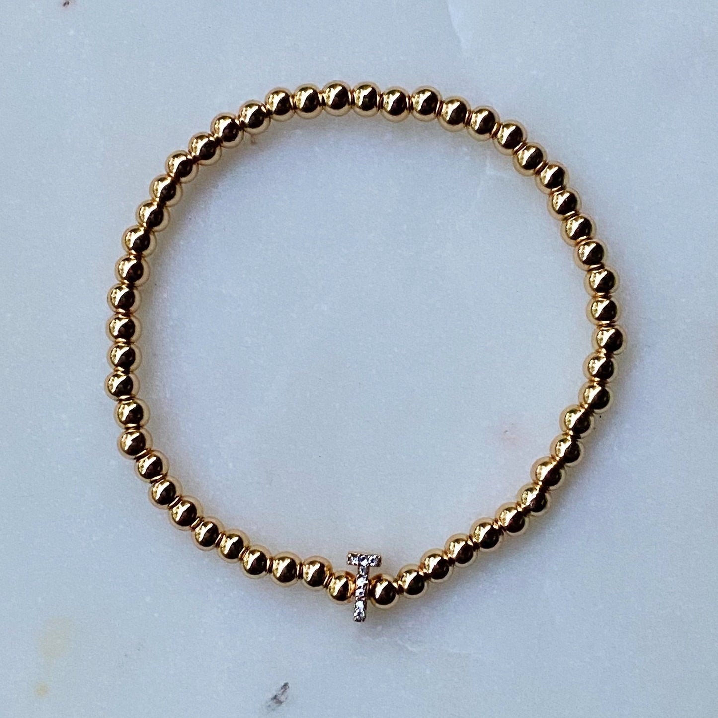 Darcy Initial Bracelet by Ellisonyoung.com