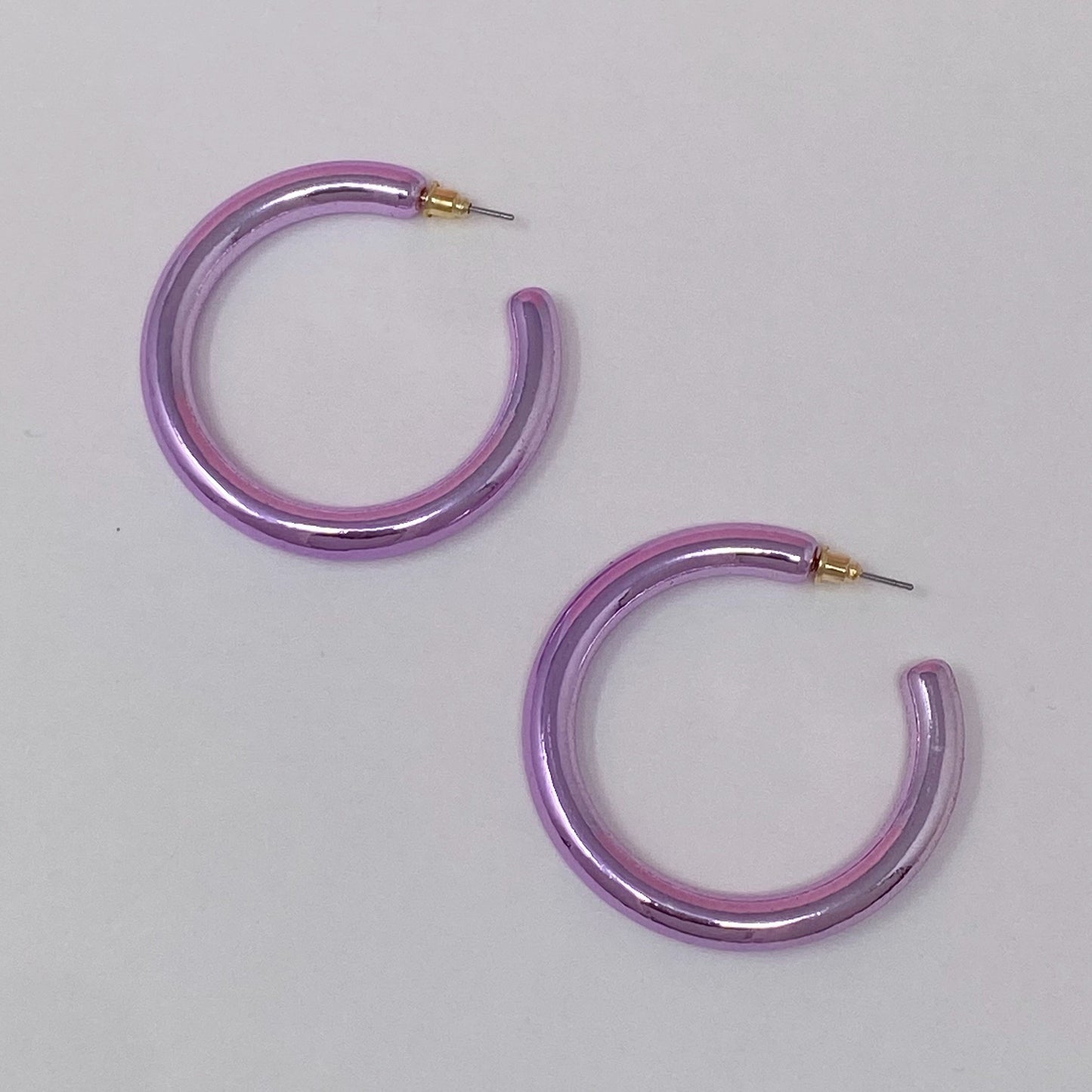 Colored Tube Hoop Earrings by Ellisonyoung.com