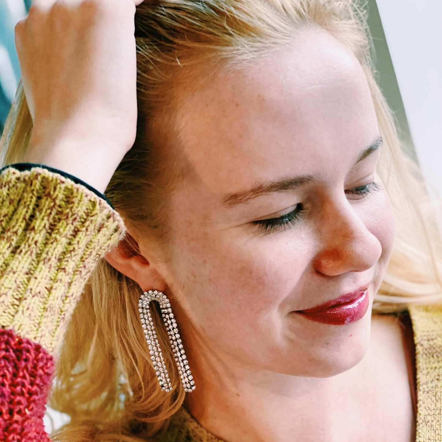 Shiny Drop Earrings by Ellisonyoung.com