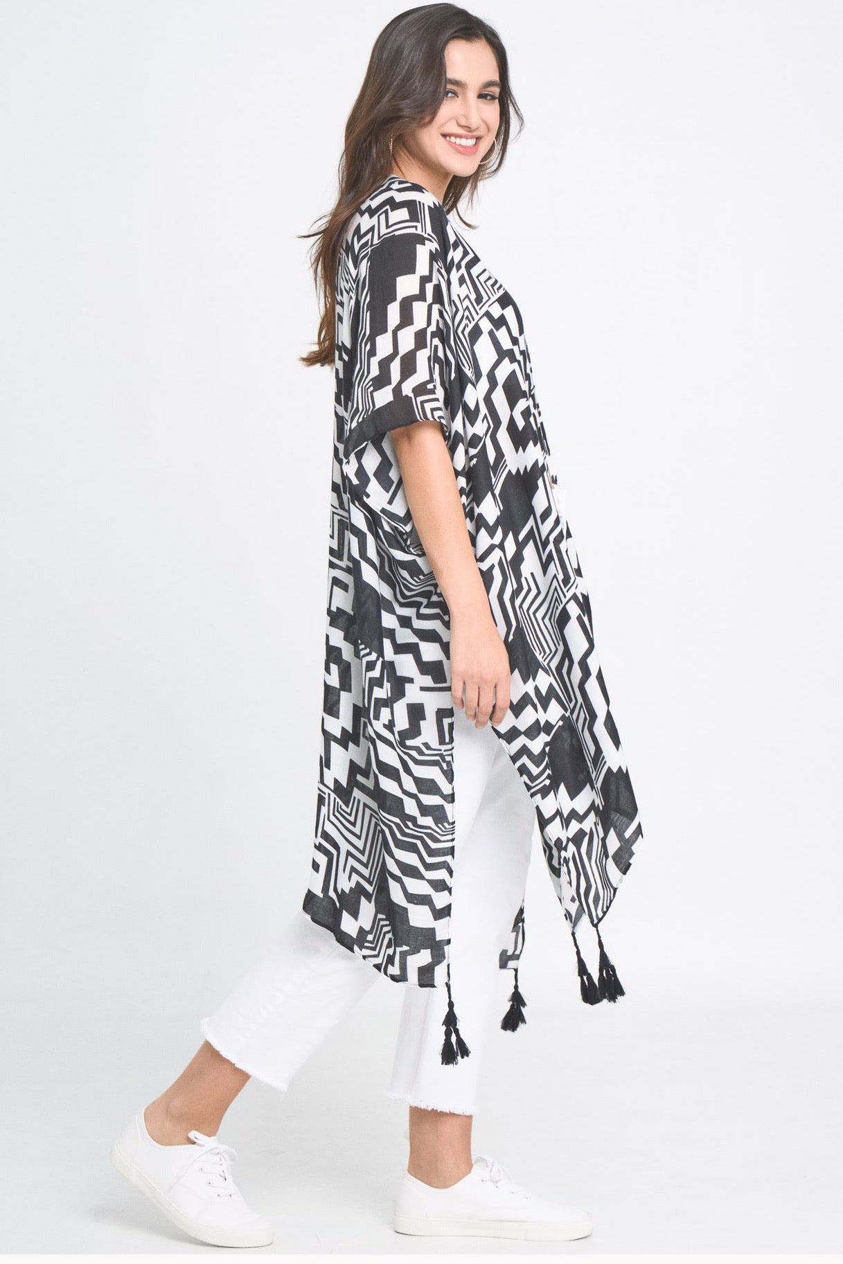 Geometric Art Kimono by Ellisonyoung.com
