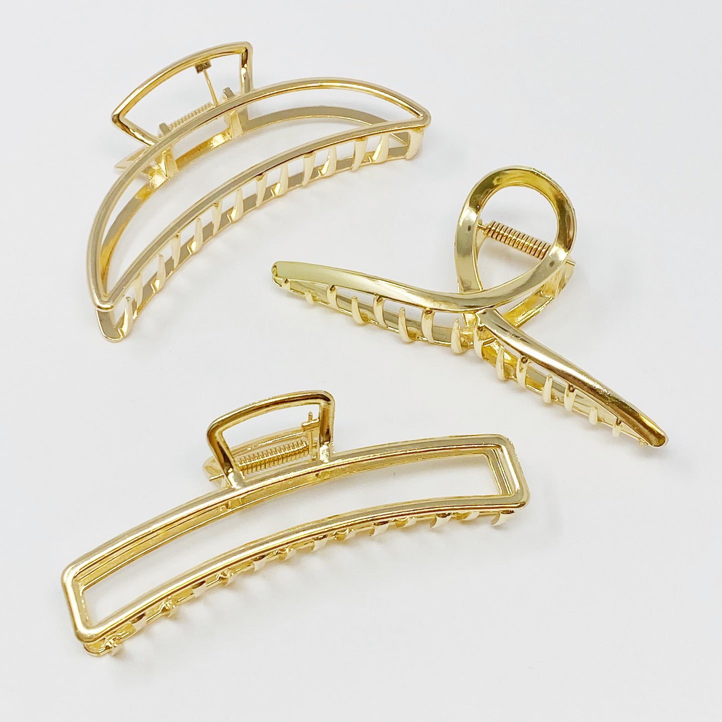 Gold Mine Hair Claw Set Of 3 by Ellisonyoung.com