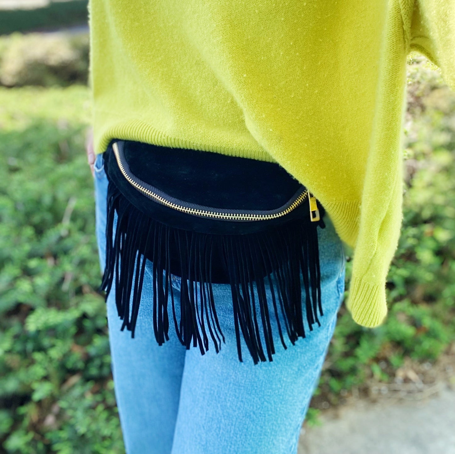 Fringed Or Not Sling Bag by Ellisonyoung.com