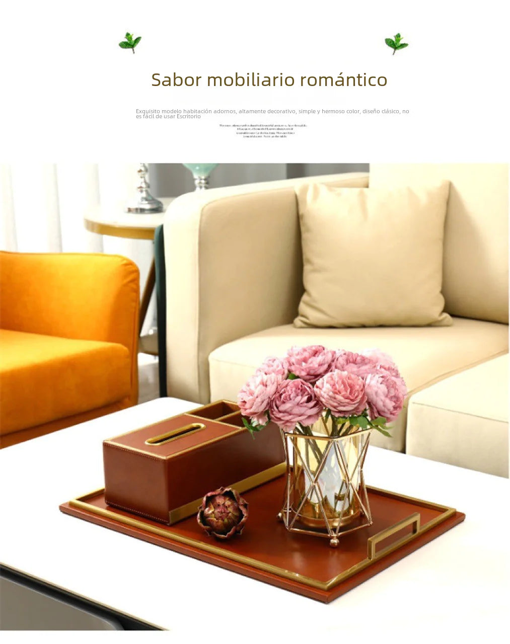 Luxury Floral Arrangement Glass Vase Decor
