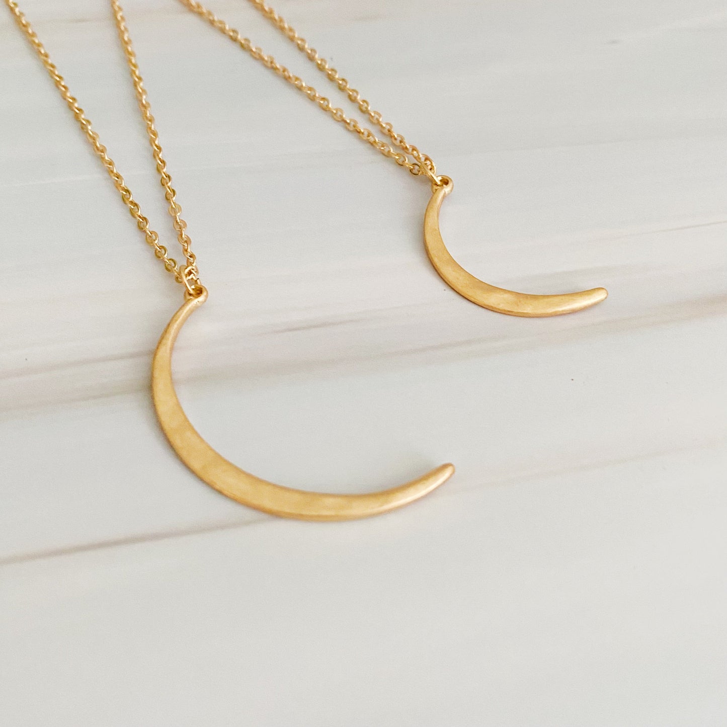 Crescent Duo Necklace Set Of 2 by Ellisonyoung.com
