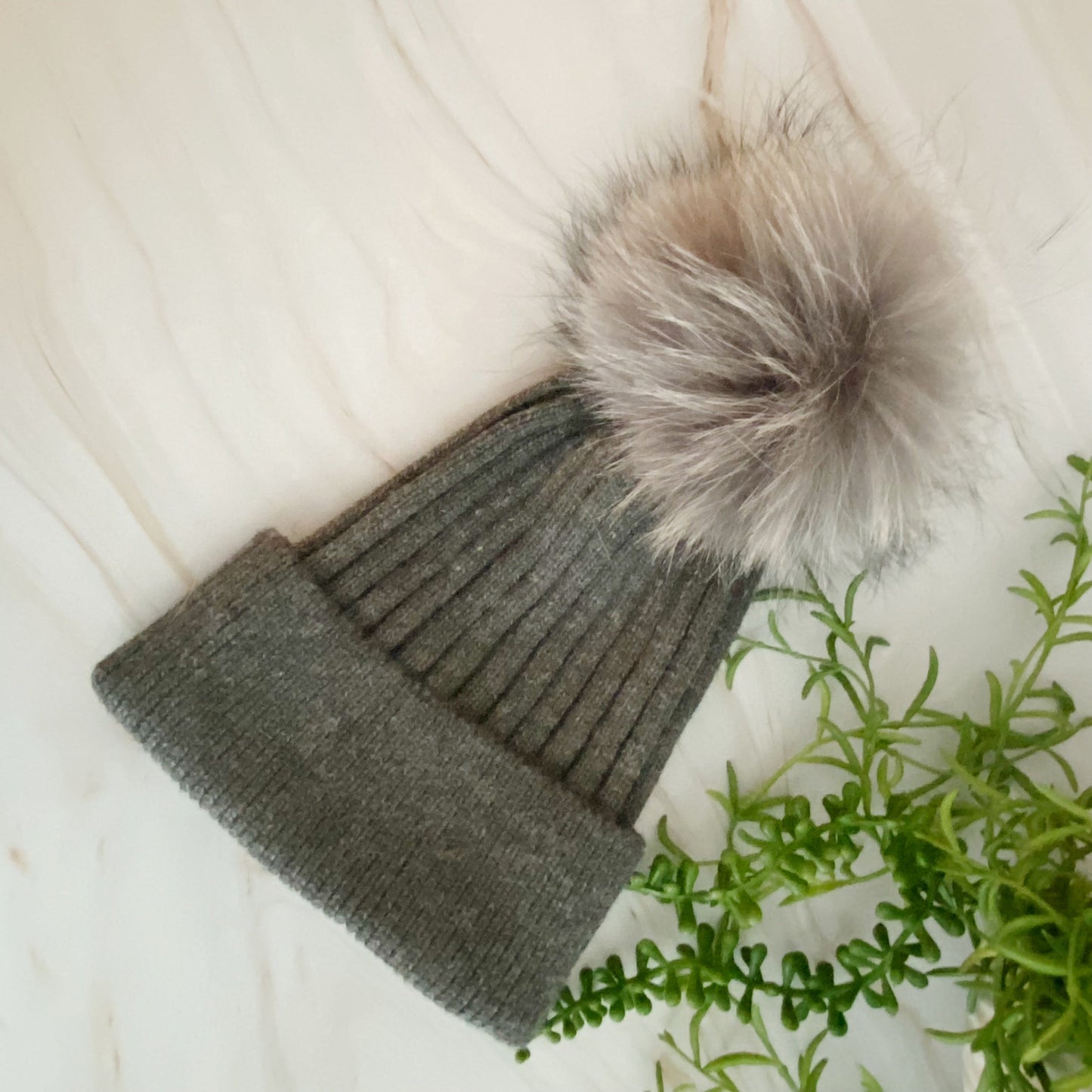Pure Angora Genuine Fur Luxe Beanie by Ellisonyoung.com