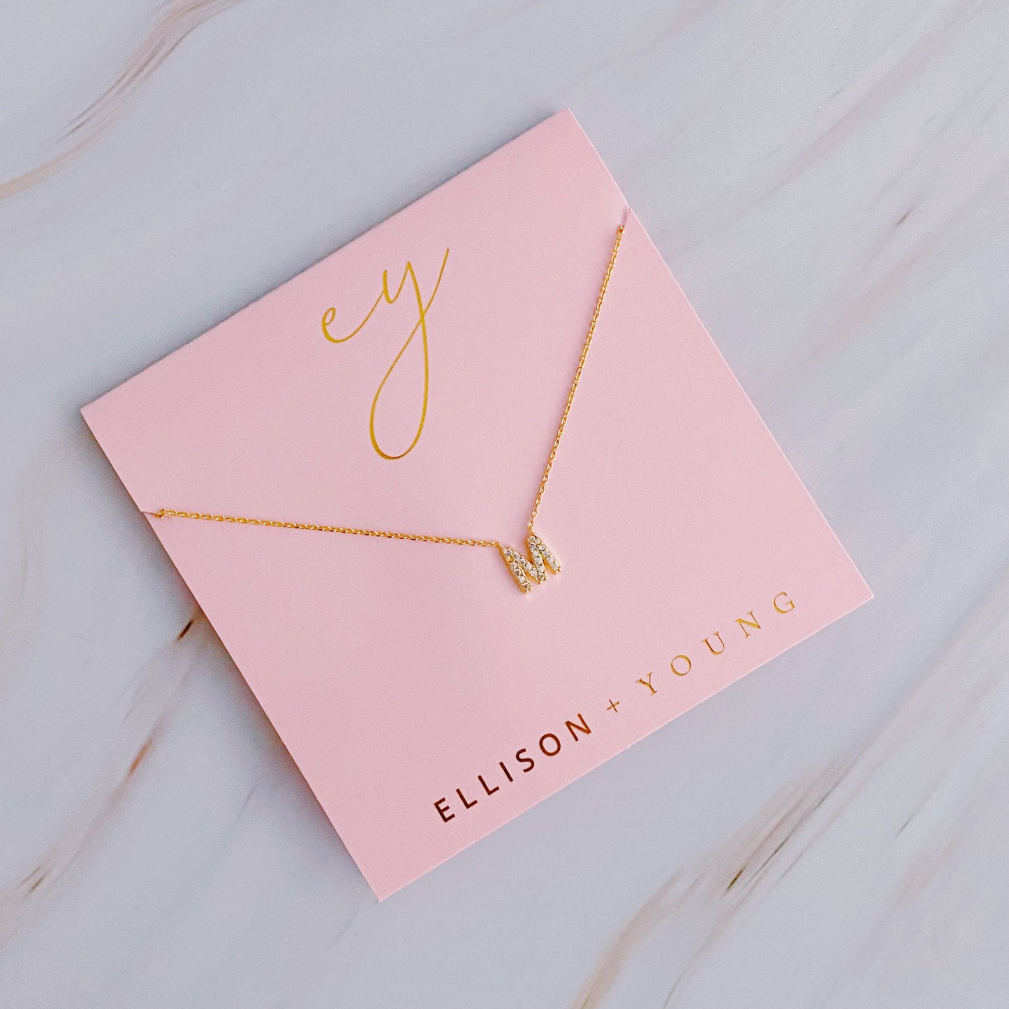 Understated Beauty Initial Necklace by Ellisonyoung.com