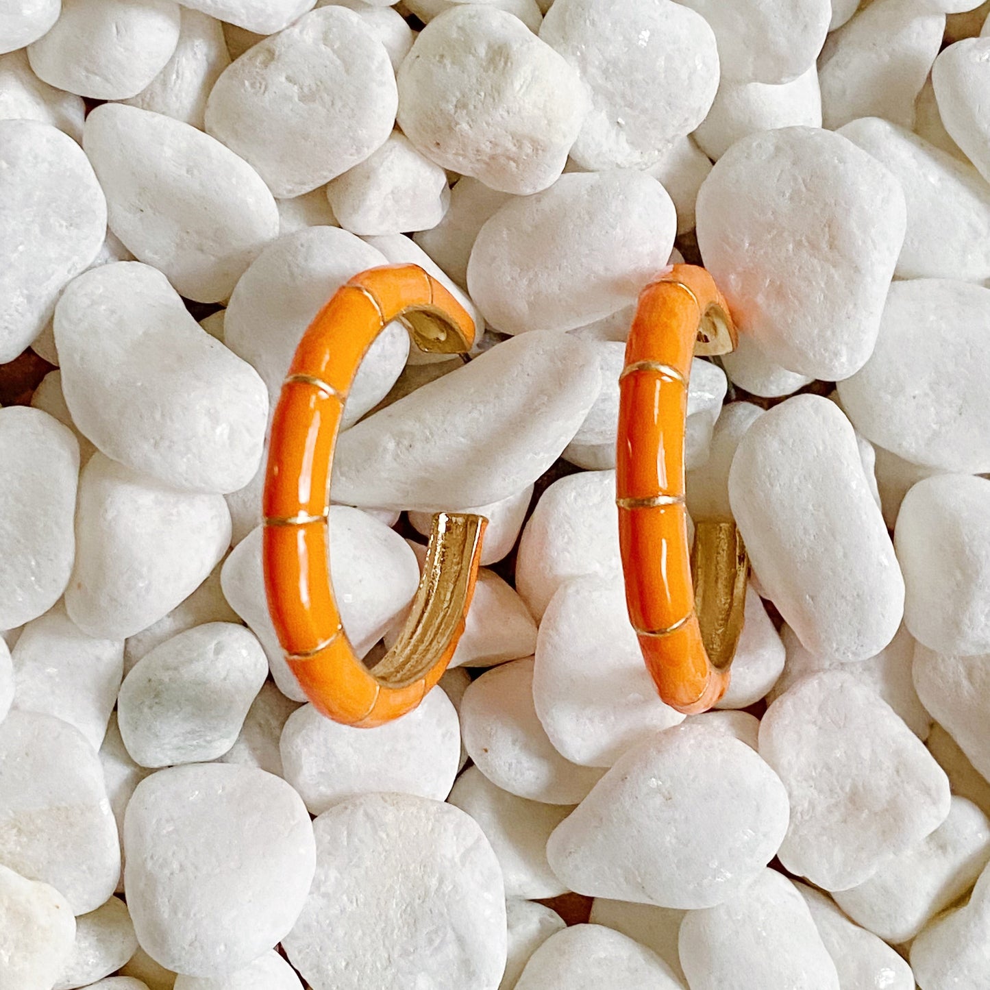Candy Drop Colored Hoop Earrings by Ellisonyoung.com