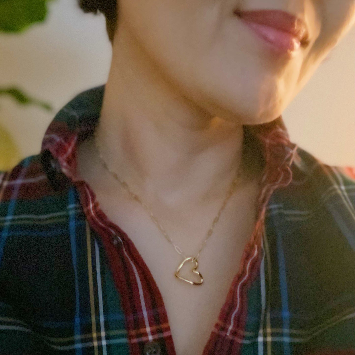 Heart And Chain Necklace by Ellisonyoung.com